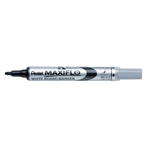 Pentel Whiteboardmarker Pentel MWL5S Maxiflo rond 1mm zwart