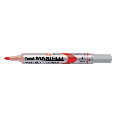 Pentel Marqueur tableau blanc Pentel Maxiflo MWL5S ogive 1mm rouge