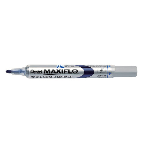 Pentel Whiteboardmarker Pentel MWL5S Maxiflo rond 1mm blauw