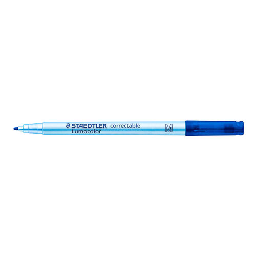 Staedtler Viltstift Staedtler Lumocolor 305 non permanent correctable M blauw