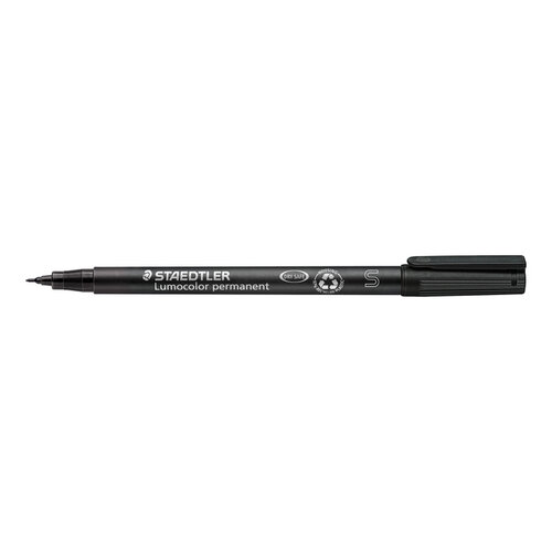 Staedtler Viltstift Staedtler Lumocolor 313 permanent S zwart
