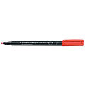 Staedtler Viltstift Staedtler Lumocolor 318 permanent F rood