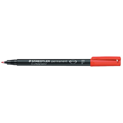 Staedtler Viltstift Staedtler Lumocolor 318 permanent F rood