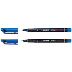Viltstift STABILO OHpen 841/41 permanent rond superfijn blauw