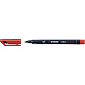 Stabilo Viltstift STABILO OHpen 843/40 permanent rond medium rood