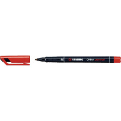 Viltstift STABILO OHpen 843/40 permanent rond medium rood