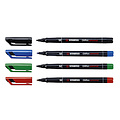 Stabilo Viltstift STABILO OHpen 843/41 permanent rond medium blauw