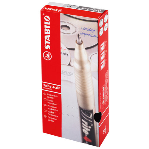 Stabilo Feutre STABILO Write-4-All 156/46 permanent noir Fin