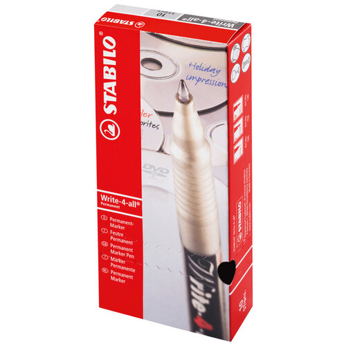 Stabilo Viltstift STABILO Write-4-All 146/46 medium zwart