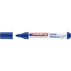 Textielmarker edding 4500 rond 2-3mm blauw