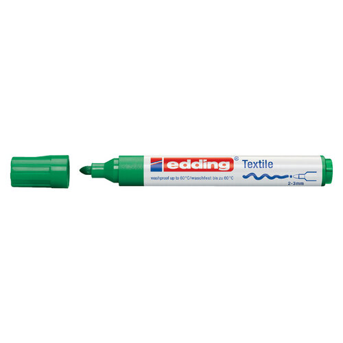 edding Textielmarker edding 4500 rond 2-3mm groen