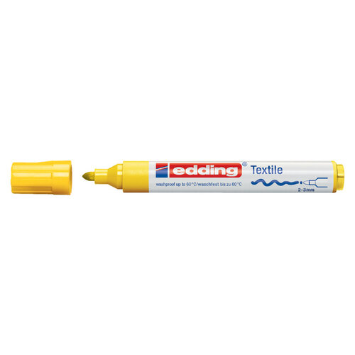 edding Textielmarker edding 4500 rond 2-3mm geel