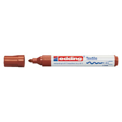 Textielmarker edding 4500 rond 2-3mm bruin