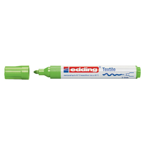 edding Textielmarker edding 4500 rond 2-3mm lichtgroen