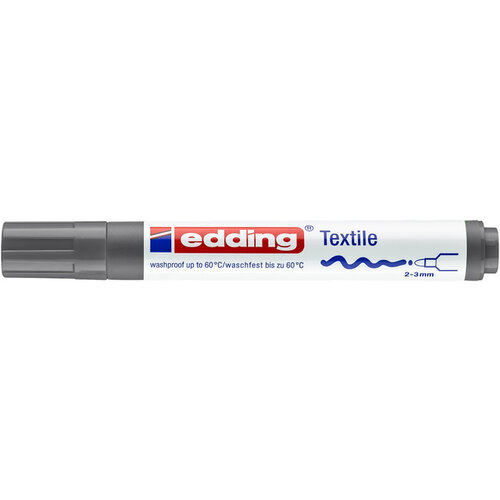 edding Marqueur textile edding 4500 ogive 2-3mm gris
