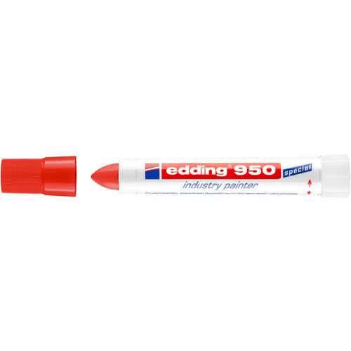 edding Viltstift edding 950 pastamarker industry rond 10mm rood