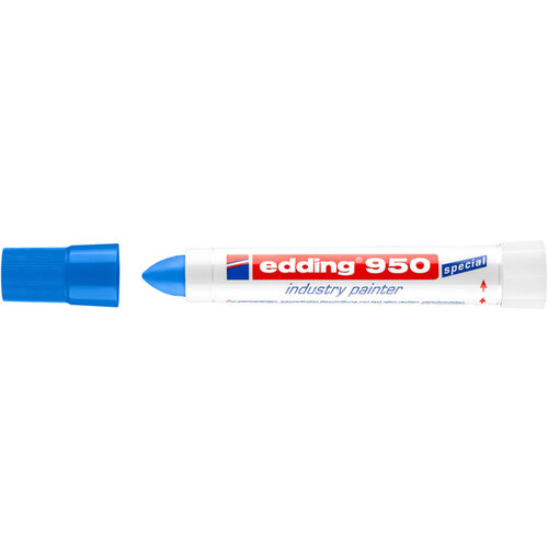 edding Viltstift edding 950 pastamarker industry rond 10mm blauw