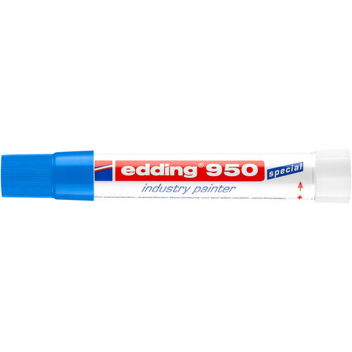 edding Viltstift edding 950 pastamarker industry rond 10mm blauw