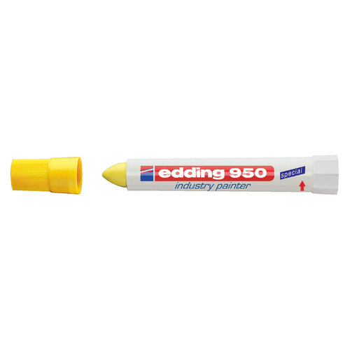 edding Viltstift edding 950 pastamarker industry rond 10mm geel