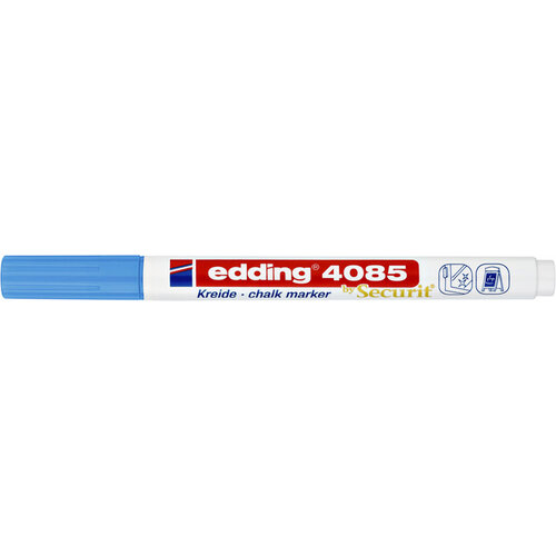 edding Feutre craie edding by Securit 4085 ogive 1-2mm bleu clair
