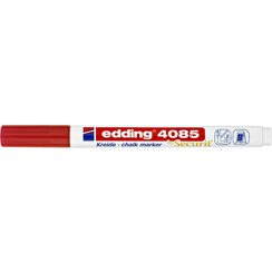 Krijtstift edding 4085 by Securit rond 1-2mm rood