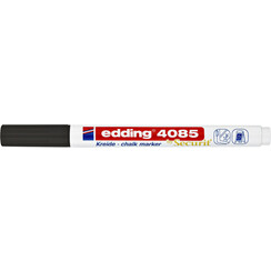 Krijtstift edding 4085 by Securit rond 1-2mm zwart