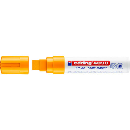 edding Krijtstift edding 4090 window blok 4-15mm neon oranje