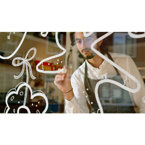 edding Krijtstift edding 4090 window blok 4-15mm neon oranje