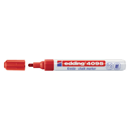 edding Marqueur craie edding 4095 ogive 2-3mm rouge