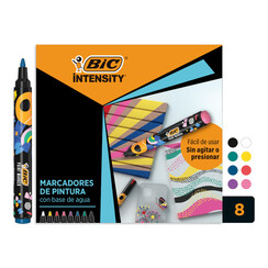 Marqueur peinture BIC Intensity assorti 8 pièces