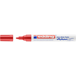 Marqueur edding 750 peinture laqué ogive 2-4mm rouge