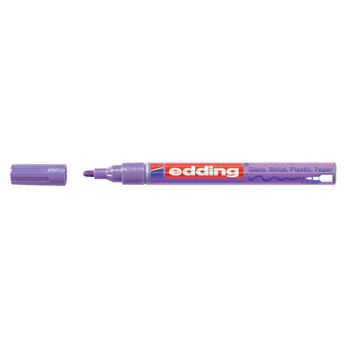 edding Viltstift edding 751 lakmarker rond 1-2mm metallic paars