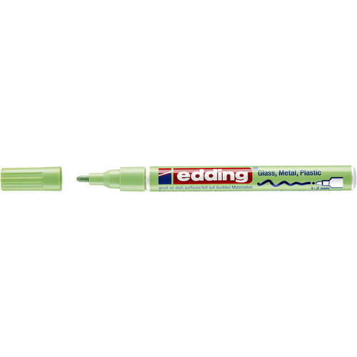 edding Viltstift edding 751 lakmarker rond 1-2mm pastel groen