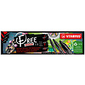 Stabilo Acrylmarker STABILO  Free Acrylic Mixed Tip set à 3 breedtes zwart