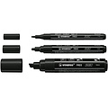 Stabilo Marqueur peinture STABILO Free Acrylic Mixed Tip set 3 largeurs noir