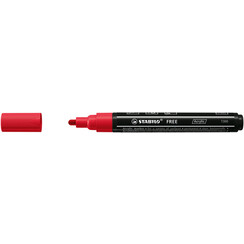 Marqueur peinture STABILO Free Acrylic T300 rouge foncé