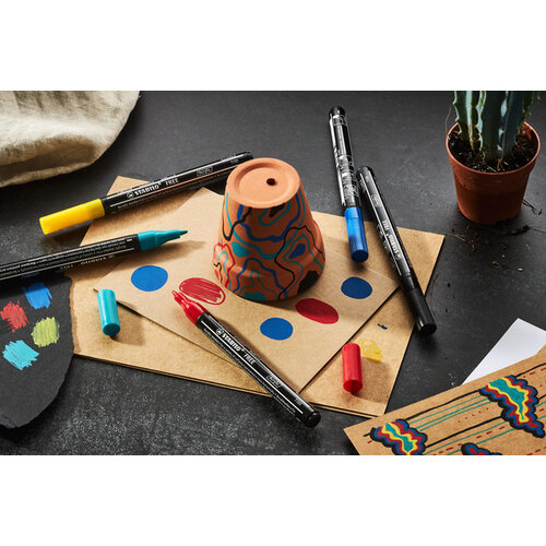 Stabilo Acrylmarker STABILO  Free Acrylic T100 Royal assorti 5 stuks