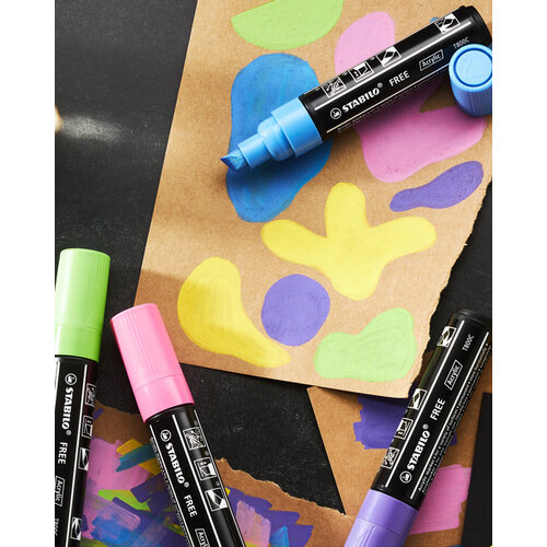 Stabilo Acrylmarker STABILO  Free Acrylic T800C zwart