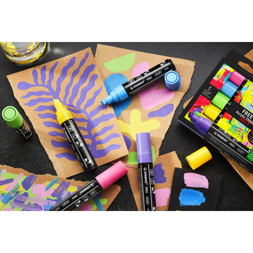 Stabilo Acrylmarker STABILO  Free Acrylic T800C zwart