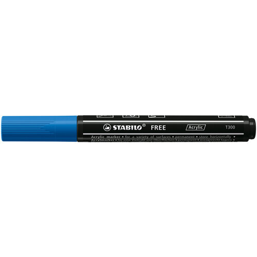 Stabilo Acrylmarker STABILO  Free Acrylic T300 donkerblauw