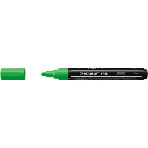 Stabilo Acrylmarker STABILO  Free Acrylic T300 bladgroen