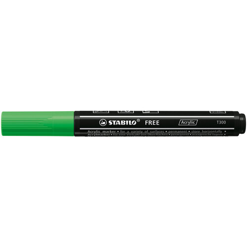 Stabilo Acrylmarker STABILO  Free Acrylic T300 bladgroen