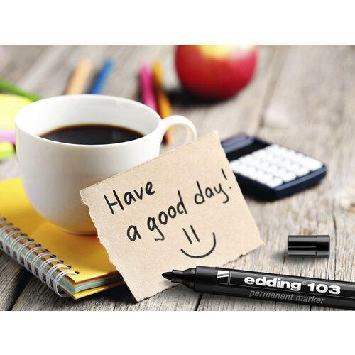 edding Viltstift edding 103 rond medium zwart