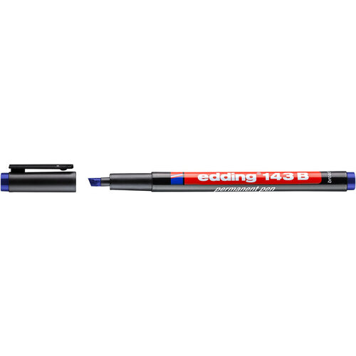 edding Viltstift edding 143 schuin 1-3mm blauw