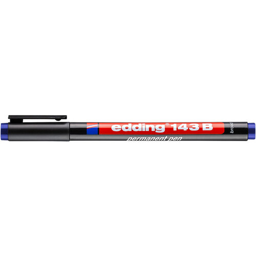 edding Viltstift edding 143 schuin 1-3mm blauw