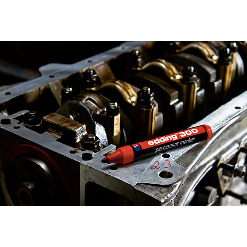 edding Marqueur edding 300 ogive 1,5-3mm rouge