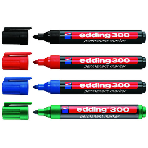 edding Viltstift edding 300 rond 1.5-3mm blauw