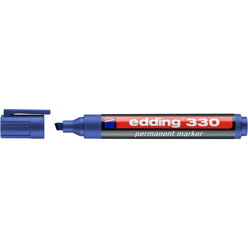 edding Viltstift edding 330 schuin 1.5-5mm blauw