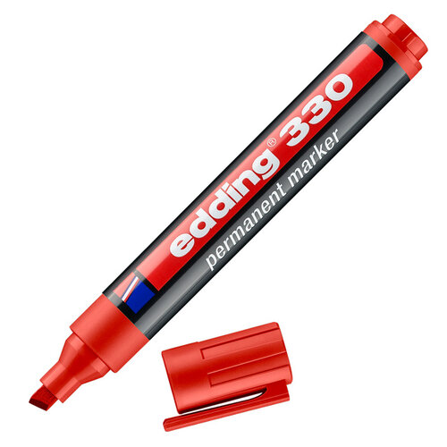 edding Marqueur edding 330 biseau 1,5-5mm rouge