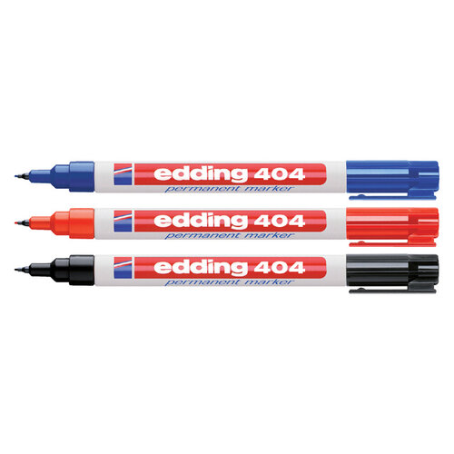 edding Viltstift edding 404 rond 0.75mm blauw
